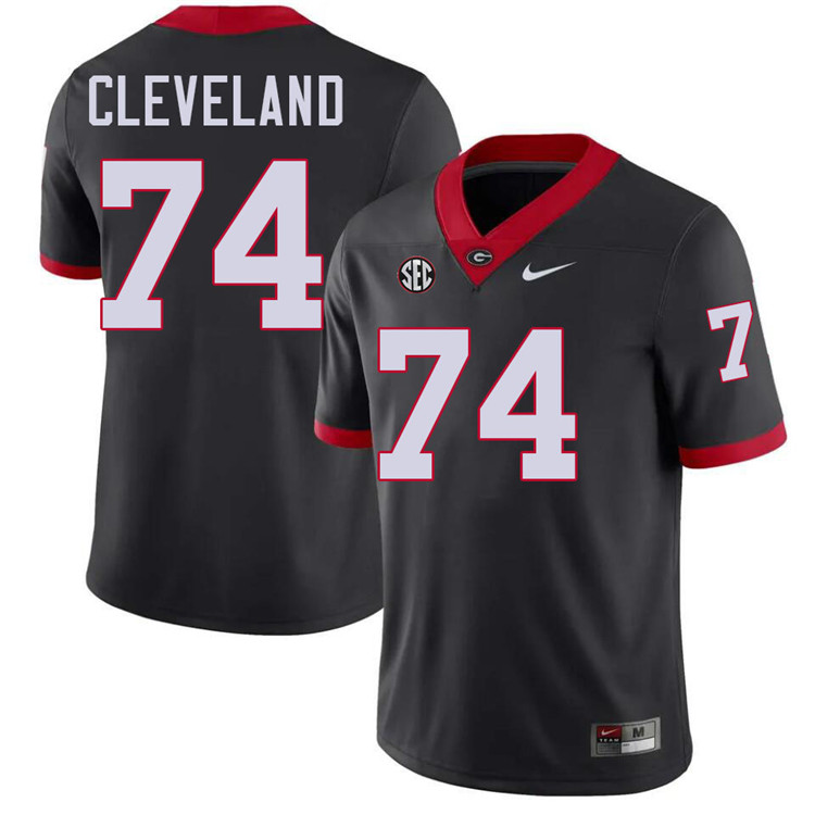 Ben Cleveland Georgia Jersey,University Of Georgia Bulldogs Football Jersey,Uniforms,Gears-Black